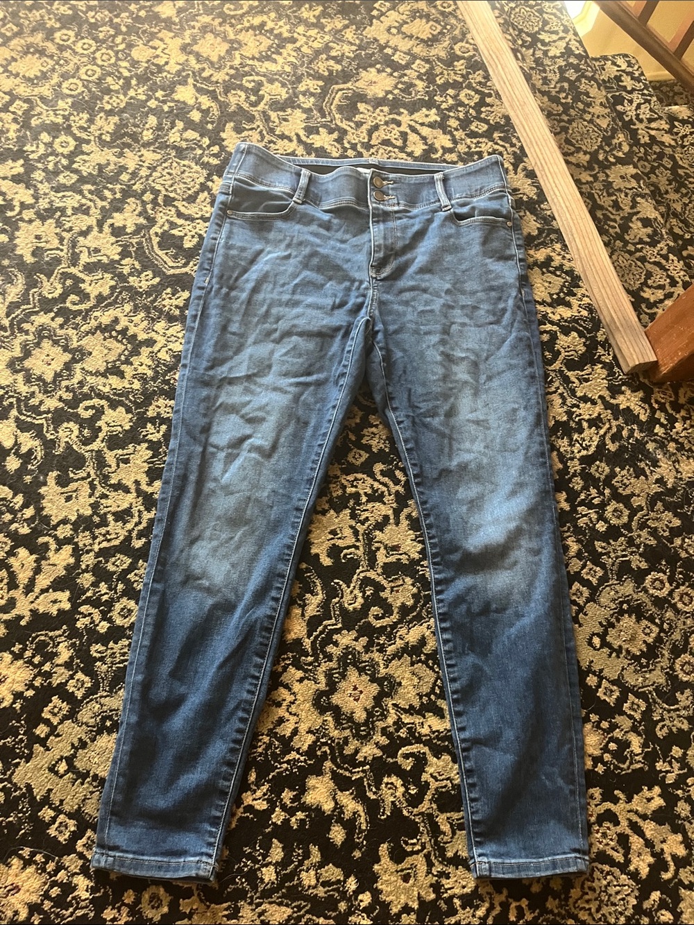 Nine West Women’s Skinny Jeans in Dark Blue Wash